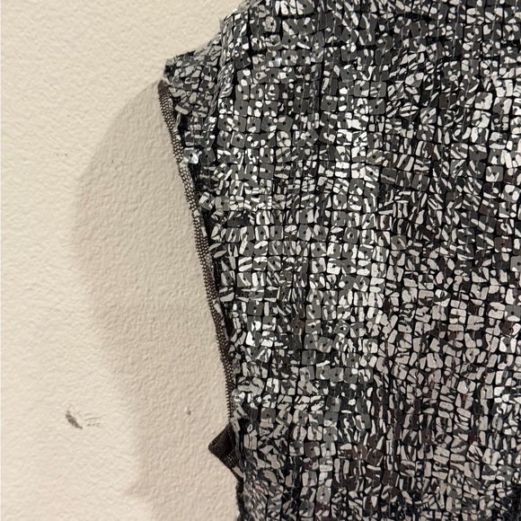 Free People Black Silver Sequin Backless Dress - Picture 11 of 14